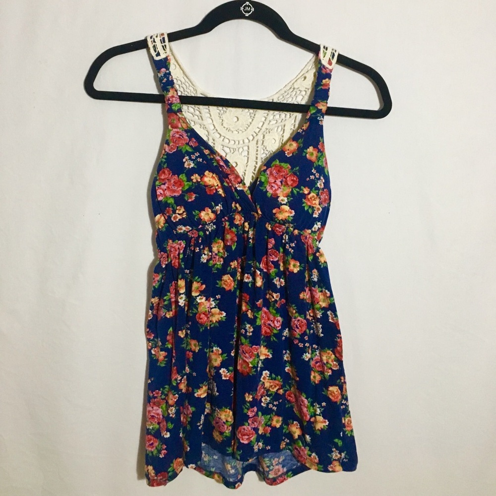 FLORAL BABYDOLL TANK